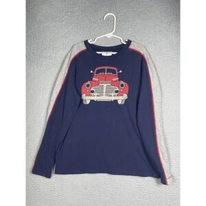 Hanna Andersson Boys Size 140cm Us 10 Truck Long Sleeve Shirt